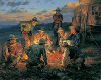 Cowboy Craps Western Artwork by Andy Thomas