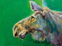 Moose Profile Abstract artwork by Diane Whitehead