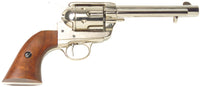 Old West Frontier Nickel Finish Replica Revolver Non-Firing Gun