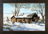 Eviction Day – Framed Giclee Canvas by Clark Kelley Price