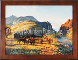 The Round Corral – Framed Giclee Canvas by Clark Kelley Price