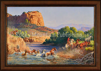 Virgin River Crossing – Framed Giclee Canvas by Clark Kelley Price