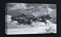 Band of Brothers - Moose  Canvas art prints by Dallen Lambson