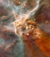 Star-Forming Region of Carina Nebula by Hubble Telescope