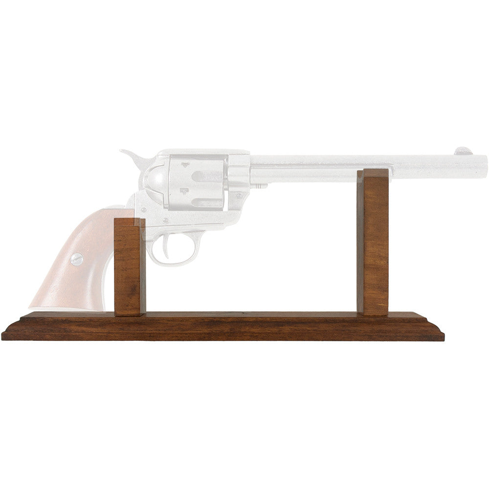 Solid Wood Old West Replica Pistol Display