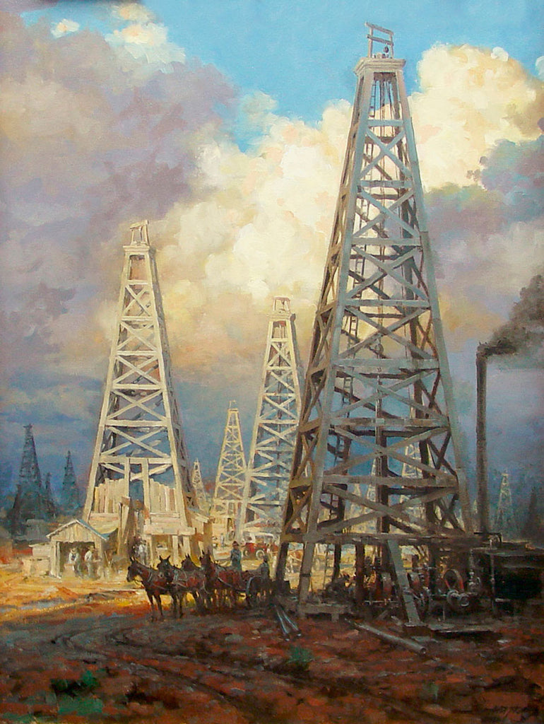 Black Gold Texas Oil Artwork by Andy Thomas
