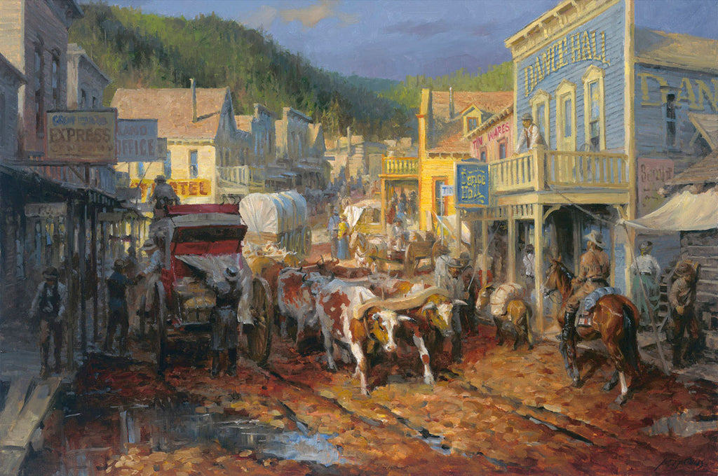 Gold Town Old West Mining Art Prints by Andy Thomas
