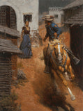 Mustang Gray and the Belle of Monterey Romance Western Artwork by Andy Thomas