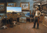 Charlie Russell Paints a Masterpiece Western Art Prints by Andy Thomas