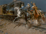 Sundance and the Wild Bunch Hit the Union Pacific Railroad Art by Andy Thomas