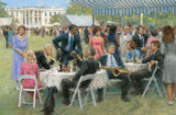 The Democratic Party Presidents Past Present White House Lawn Artwork by Andy Thomas