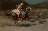 The Rescue Romantic Escape Cowboy Artwork by Andy Thomas