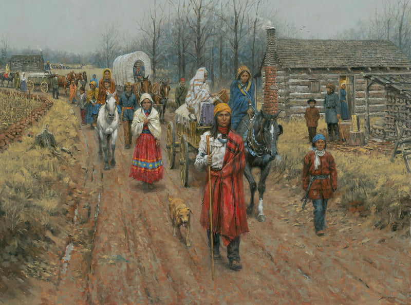 The Trail of Tears Western Art by Andy Thomas | Gallery4Collectors.com