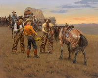 We Let the New Boys Ride Buttercup Cowboy Art Prints by Andy Thomas