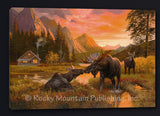 Wild Serenity Moose Framed Canvas by Dallen Lambson