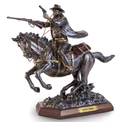 John Wayne Heroic Charge Cold Cast Bronze Statue