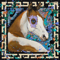 Medicine Hat Wild Filly 1 Horse Canvas Artwork by Liz Chappie-Zoller