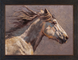 Unbridled custom framed giclee canvas art prints by Mark Mckenna artist.  Wood framed ready to hang on your wall!
