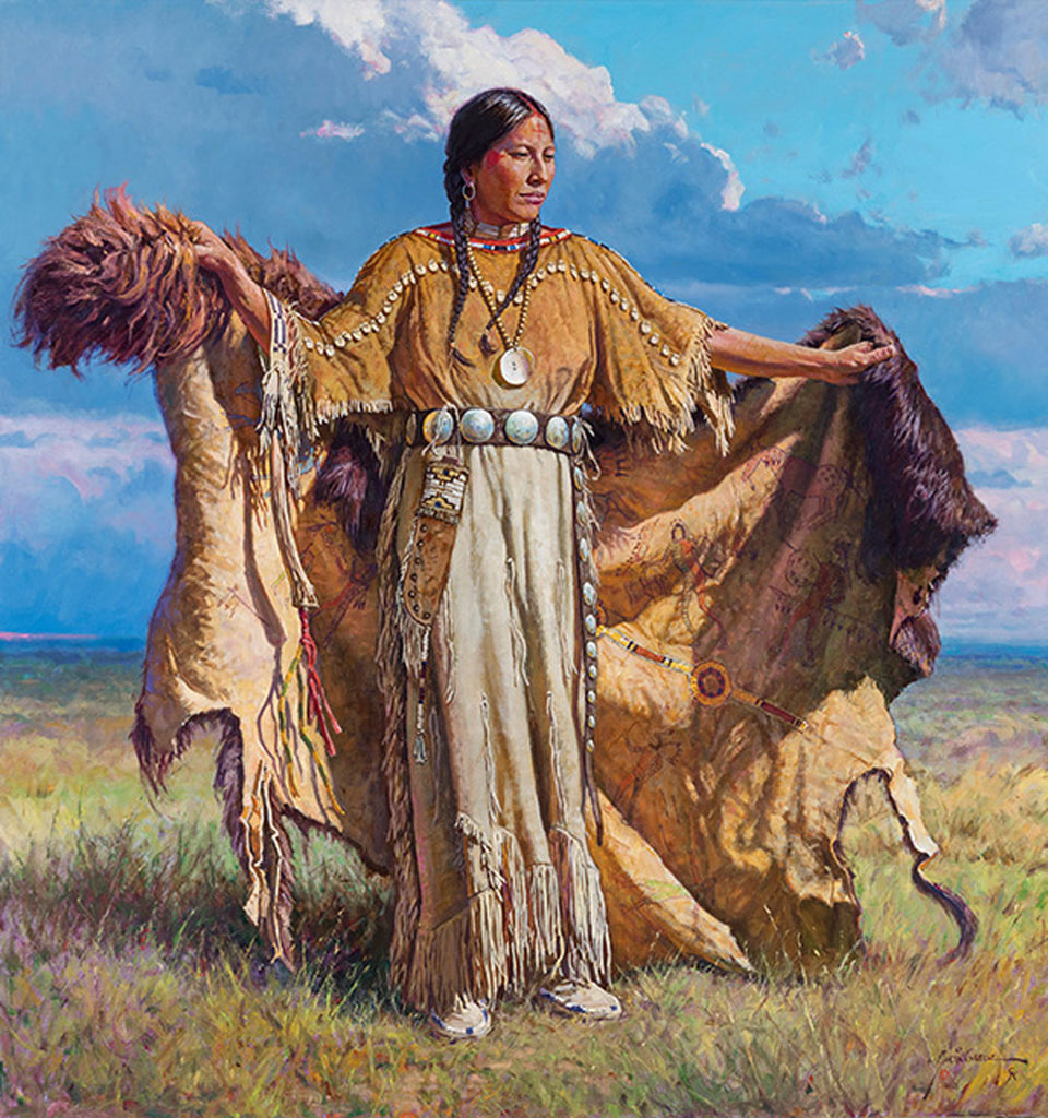 Remembrance Native American in art by Martin Grelle