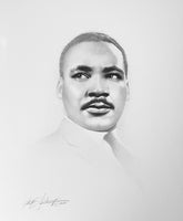 Martin Luther King Portrait Art Prints by Gary Saderup