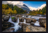 Autumn at Swift Current Falls Giclee Canvas Artwork by Mickey Shannon