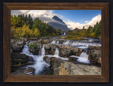 Custom Framed Giclee Canvas Print of Swift Current Falls by Mickey Shannon