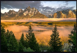 Snake River Sunrise Gallery Wrapped Giclee Canvas Art by Mickey Shannon