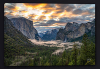 Sunrise at Tunnel View Gallery Wrapped Canvas Art Print by Mickey Shannon