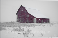 The McArthrn Barn Kansas Gallery Wrapped Giclee Canvas art prints by Mickey Shannon
