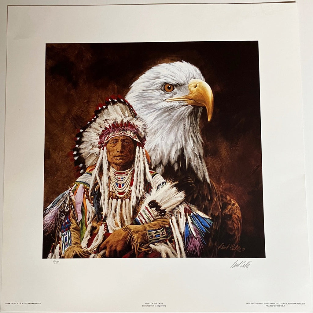 Spirit of the Eagle Limited Edition Artist Signed Numbered Paper Art Print by Paul Calle Artist