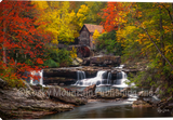 Babcock Mill West Virginia Fall Giclee Canvas Art Print by Ryan Smith
