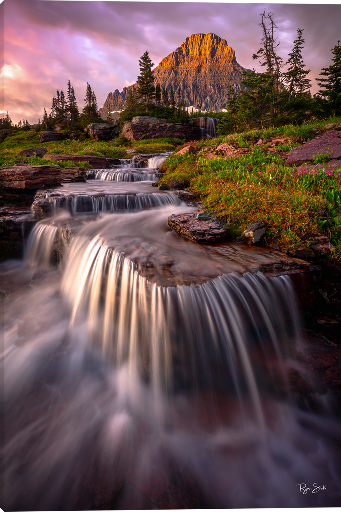 Journey Waterfall Giclee gallery wrapped canvas artwork by Ryan Smith