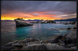 Lake Tahoe 3 Mountain Lake Giclee Gallery Wrapped Canvas print by Ryan Smith