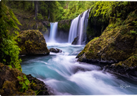 Spirit Falls Oregon Waterfall giclee canvas artwork by Ryan Smith Artist