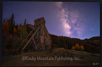 Yankee Girl Colorado Mine Nighttime Giclee Canvas Art Prints by Ryan Smith