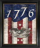 1776 American Flag Custom Framed Giclee Canvas art prints by Shane Smith