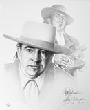 Stevie Ray Vaugh - Limited Edition Portrait Art Print by Gary Saderup