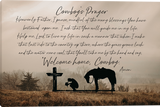Cowboys Prayer - Gallery Wrapped Giclee Canvas Prints by Teri James Artist
