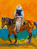 Afternoon Ride Cowboy Art Prints by Diane Whitehead