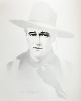 Young John Wayne Portrait by Gary Saderup