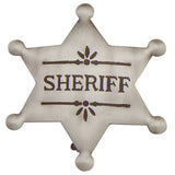 Old West Deluxe Silver Sheriff's Badge