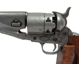 Civil War 1860 Antique Gray Finish Pistol - Non-Firing Replica