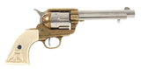 Old West 1873 Frontier Barrel Dual Tone Finish Replica Revolver Non-Firing Gun
