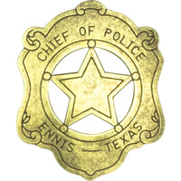 Chief Of Police Badge - Ennis Texas
