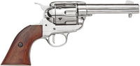 Old West Replica 1873 Nickel Finish Quick Draw Revolver Non-Firing Gun