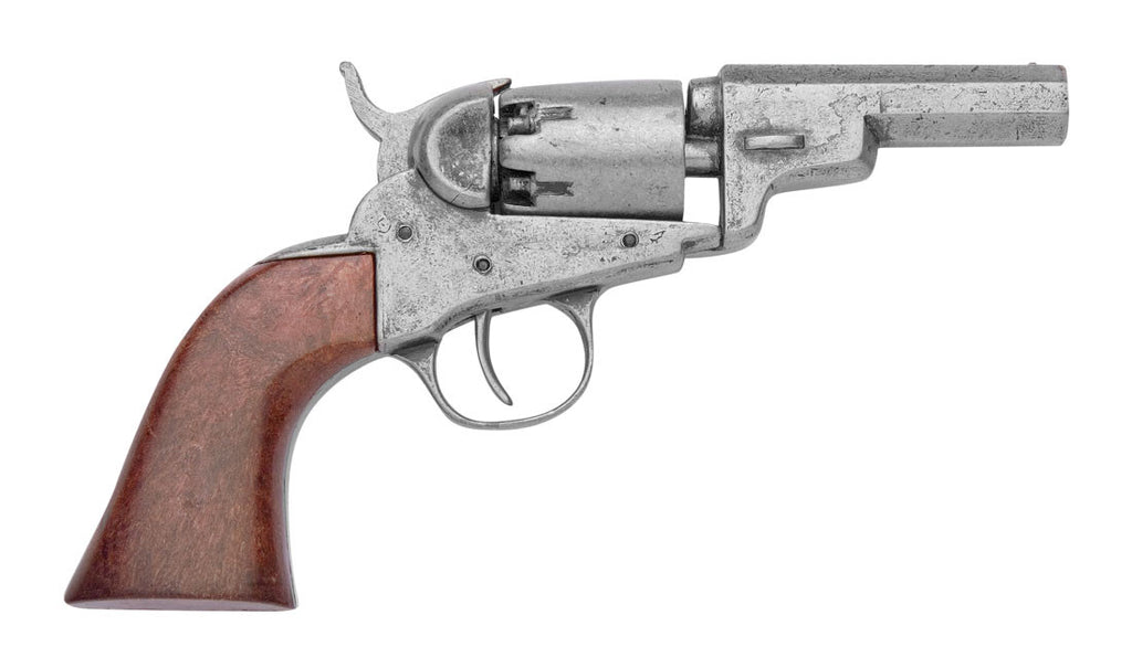 Old West Replica 1849 Grey Finish Pocket Revolver Non-Firing Gun