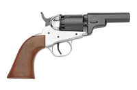 Old West Replica 1849 Nickel Finish Pocket Revolver Non-Firing Gun