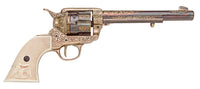 Old West Replica Gold Engraved Revolver Non-Firing Gun