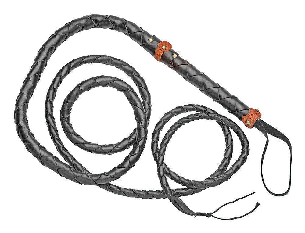 Old West 9' Braided Rawhide Bull Whip