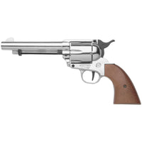 Old West M1873 Nickel Finish Blank Firing Revolver